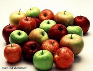 تناول التفاح بقشرة يساعد على الوقاية من الإصابة بضغط الدم المرتفع 